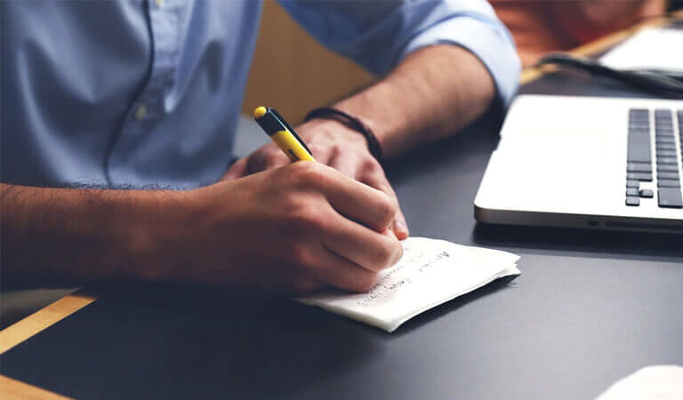 writing down plan